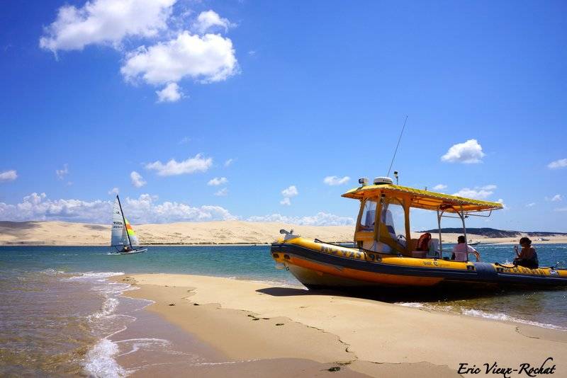 Excursion location bateau taxi au banc d'Arguin