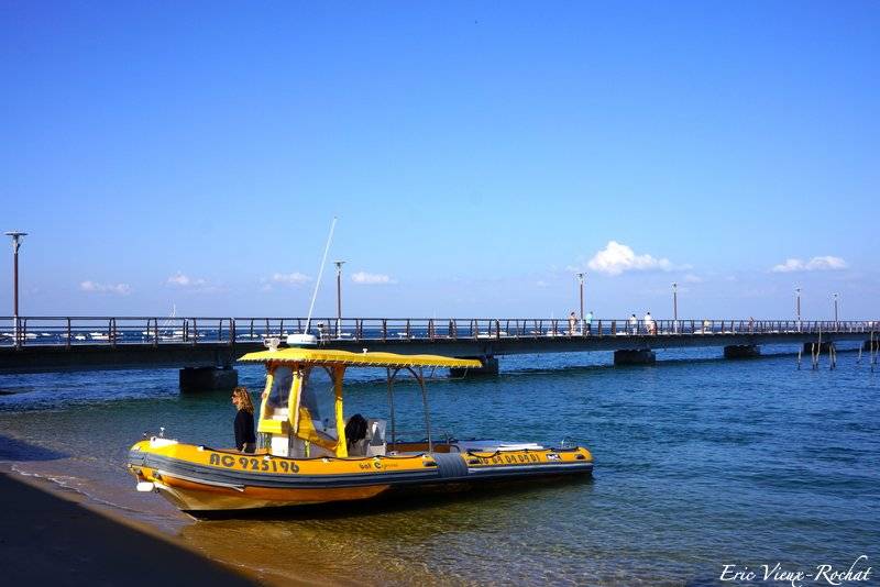 Traverser le bassin en bateau - cap ferret 