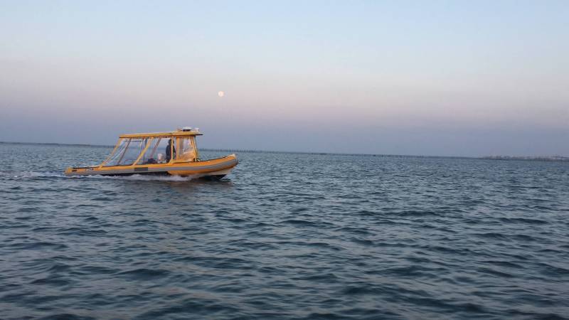 Coucher de soleil sur l'eau - Bassin d'Arcachon