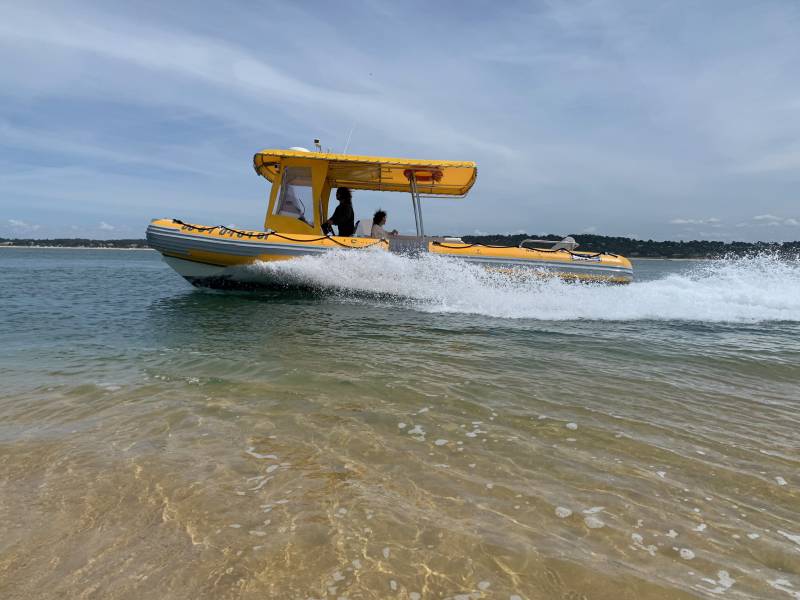 Location bateau au Cap Ferret avec skipper - Bassin d'Arcachon